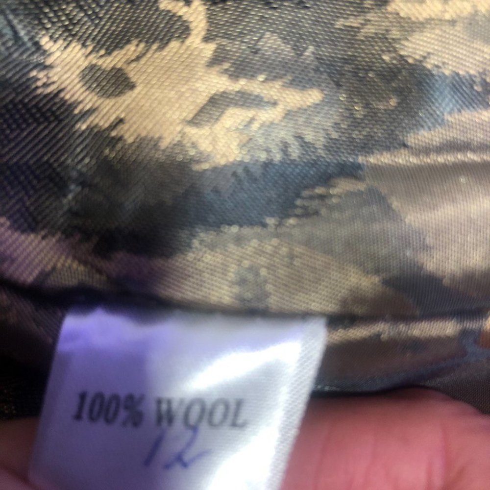 HUGE SALE!!!! NEW 100%wool winter coat with REAL  silver fox FUR size 12 - Picture 8 of 11